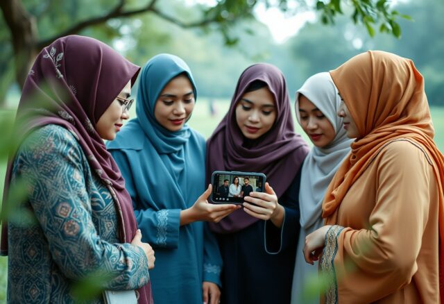 tiktoktrend deutsche frauen und islamkonversion ecj - (Bildinhalt mit KI erstellt) - Bildinhalt mit KI erstellt