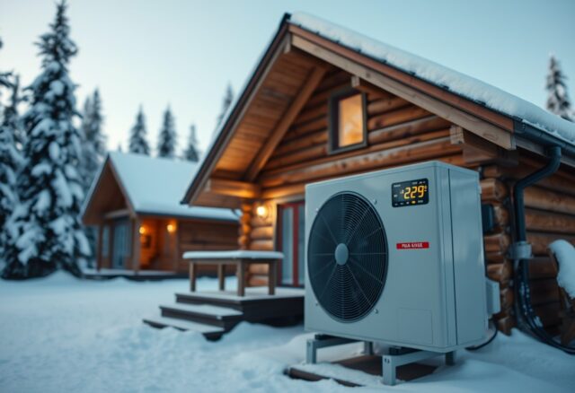 warmepumpe fur kalte regionen bis 29 grad nyi - (Bildinhalt mit KI erstellt) - Bildinhalt mit KI erstellt