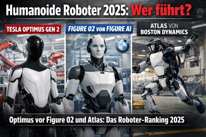 Top 10 Humanoide Roboter: Wer führt das Rennen 2025 an? - Bildinhalt mit KI erstellt