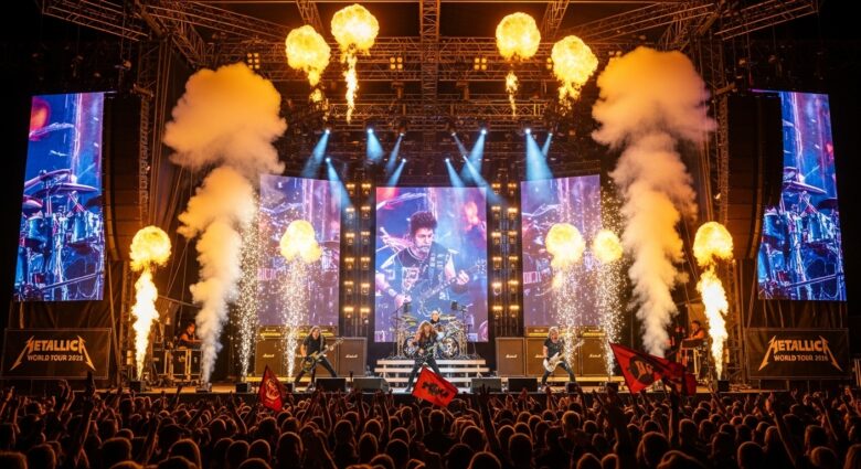 Metallica Tour 2026 - Alle Termine - Bildinhalt mit KI erstellt