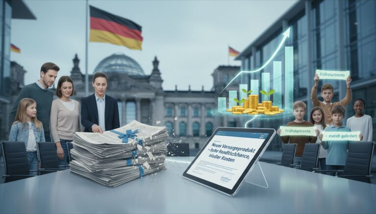 Reform der privaten Altersvorsorge: Riester und Frühstartrente werden ersetzt - Bildinhalt mit KI erstellt