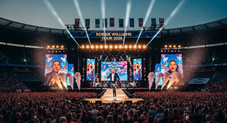 Robbie Williams Tour 2026 - Bildinhalt mit KI erstellt