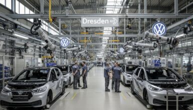 Volkswagen stoppt Autoproduktion in Dresden