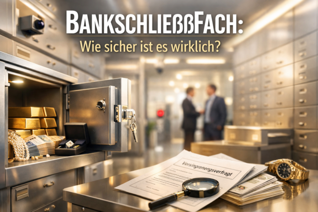 Bankschließfach für Wertsachen oder Gold: Wie sicher ist es wirklich? - Bildinhalt mit KI erstellt