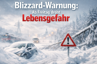 Blizzard-Warnung: Ab Freitag droht Lebensgefahr