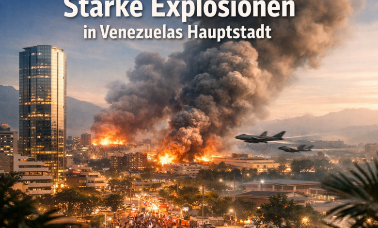 Eskalation: Explosionen in Venezuelas Hauptstadt Caracas