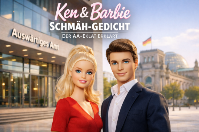 Ken und Barbie Schmaehgedicht AA - Bildinhalt mit KI erstellt