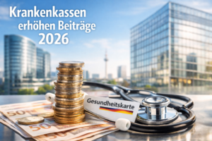 Krankenkassen erhöhen Beiträge 2026 – Weniger Netto für Versicherte
