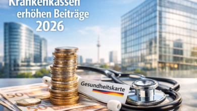 Krankenkassen erhöhen Beiträge 2026 - Weniger Netto für Versicherte
