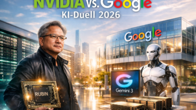 Nvidia vs. Google: KI-Duell 2026 spitzt sich zu