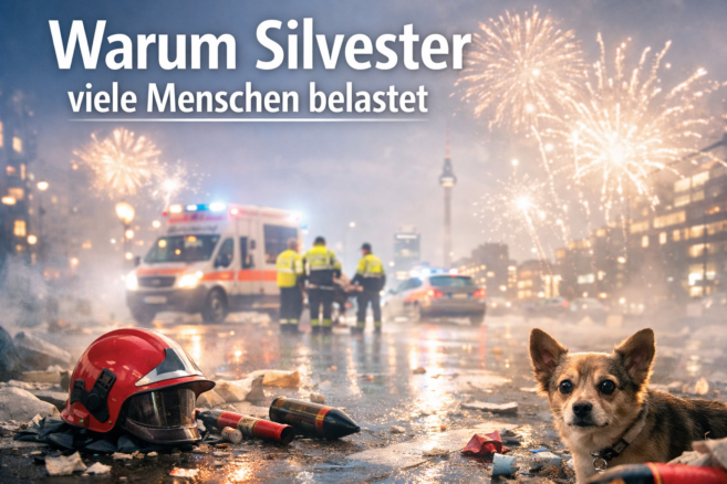 Silvester heute als belastend empfinden - Bildinhalt mit KI erstellt