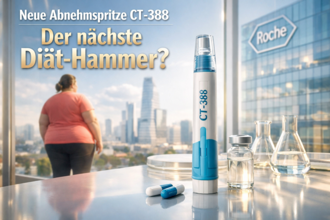 Neue Abnehmspritze CT-388: Der nächste Diät-Hammer? - Bildinhalt mit KI erstellt