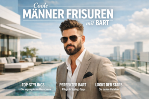 Coole Männer Frisuren mit Bart