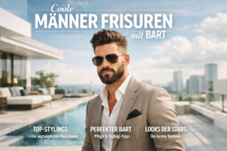 Coole Männer Frisuren mit Bart