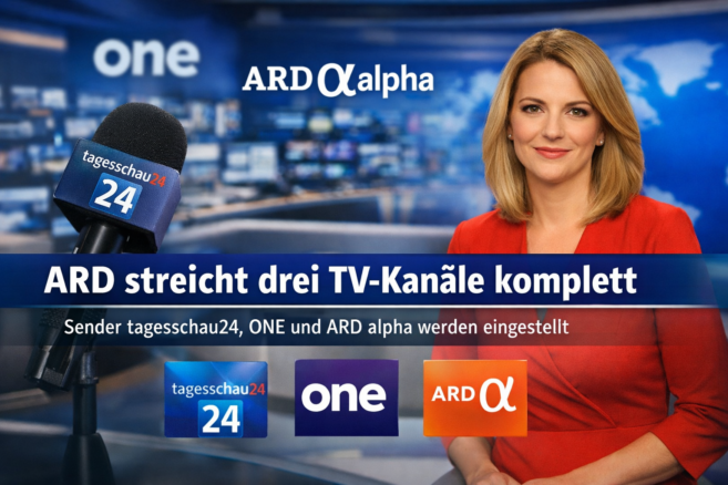 ARD streicht drei TV-Kanäle komplett - Bildinhalt mit KI erstellt