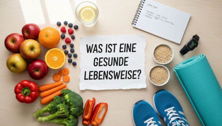 Gesunde Lebensweise: 10 Tipps für den Alltag - Bildinhalt mit KI erstellt