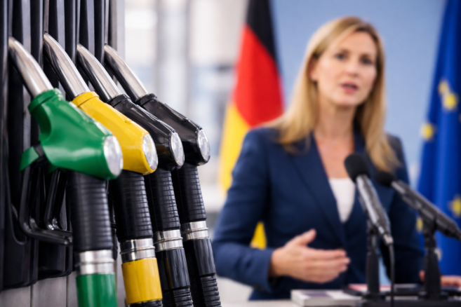 Preiserhöhung an Tankstellen nur noch einmal täglich - Bildinhalt mit KI erstellt