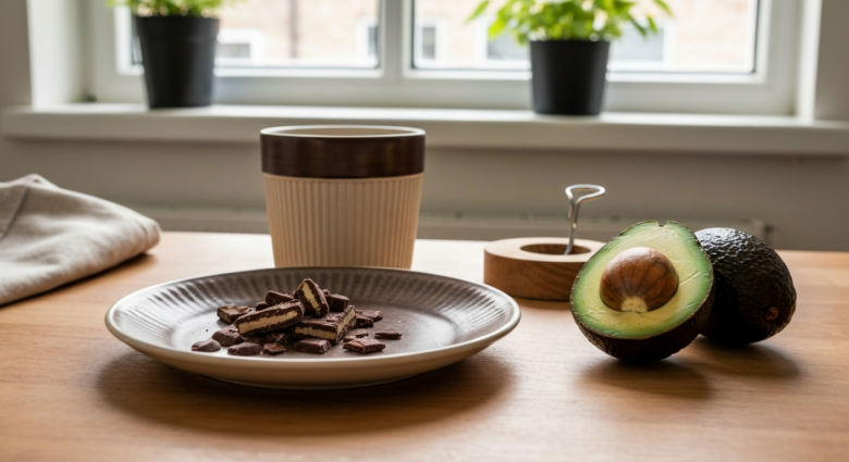 Vegane Mousse: Länger leben durch Schokogenuss? - Bildinhalt mit KI erstellt