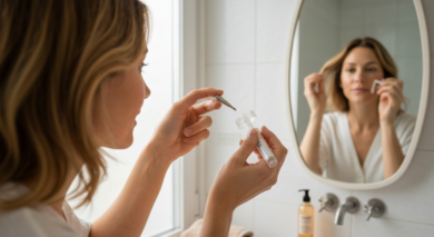 Trockenshampoo auftragen: Der Trick für mehr Volumen