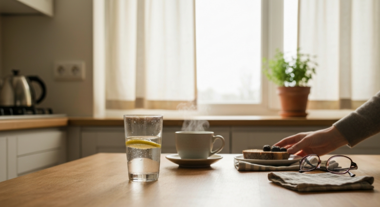 Warum du morgens nicht sofort Kaffee trinken solltest - Bildinhalt mit KI erstellt
