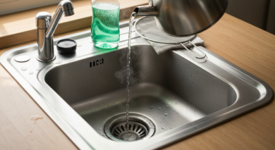 Abfluss frei ohne Essig: Diese Zutat wirkt in Sekunden