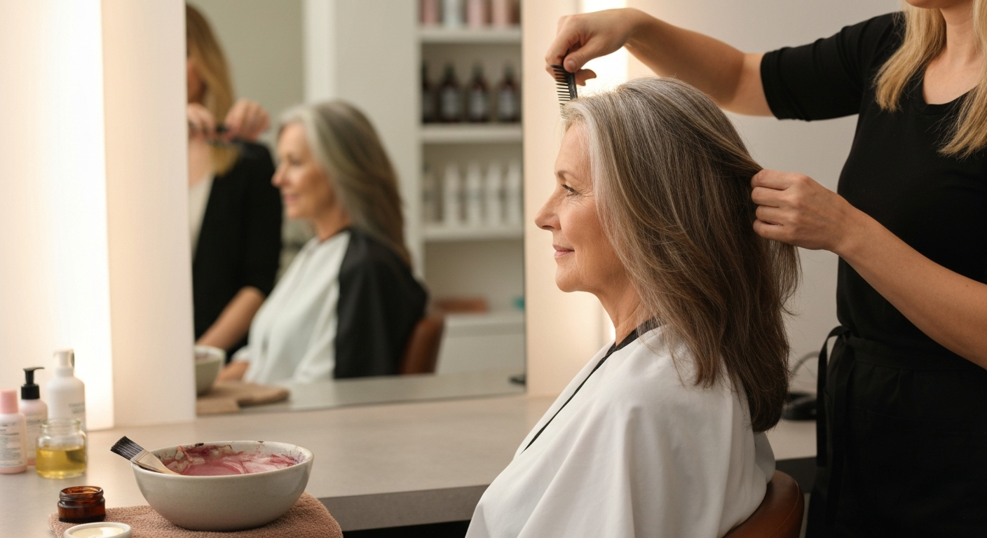 Haarfarben ab 60: Diese 3 Friseur-Fehler machen Sie älter