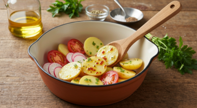 Bunter Kartoffelsalat ohne Mayo: Leichtes Rezept