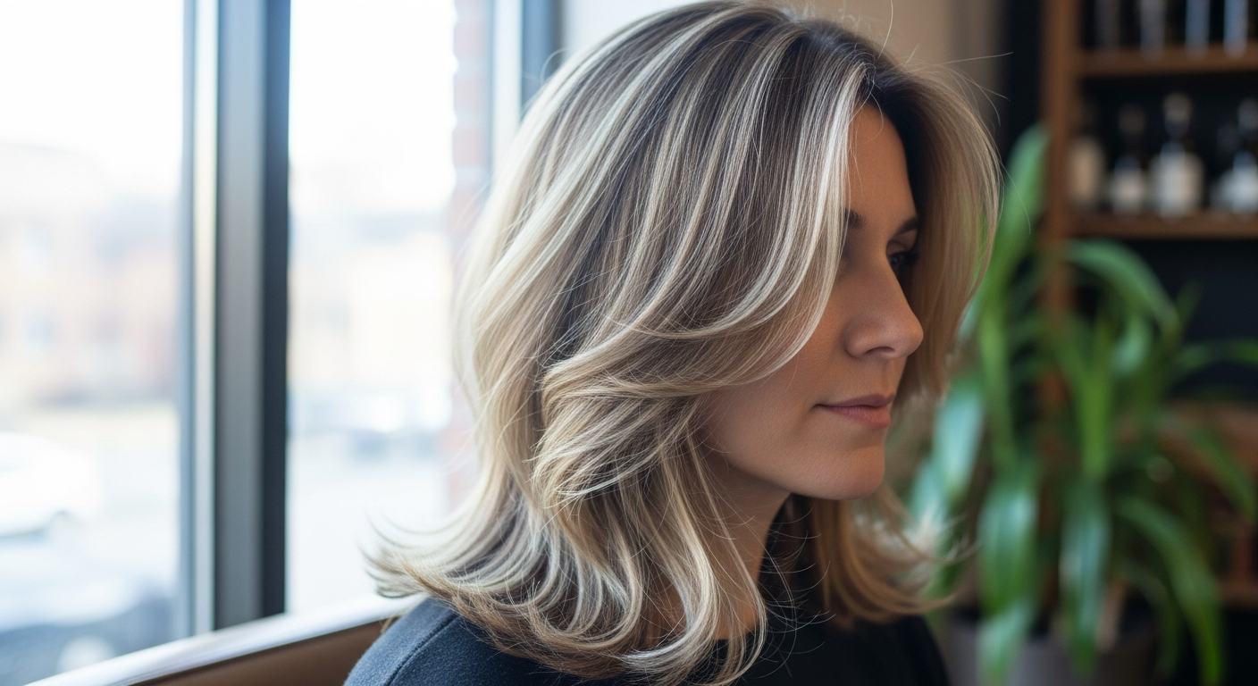 Diese Frisur mit weichen Übergängen wirkt besonders elegant