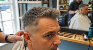 Kurzhaarschnitt ab 40: Graue Haare stilvoll tragen