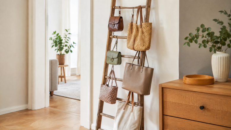 Deko Leiter für Taschen