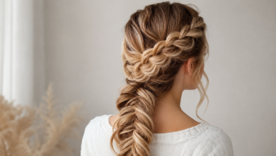 Flechtfrisuren für langes dickes Haar - Bildinhalt mit KI erstellt