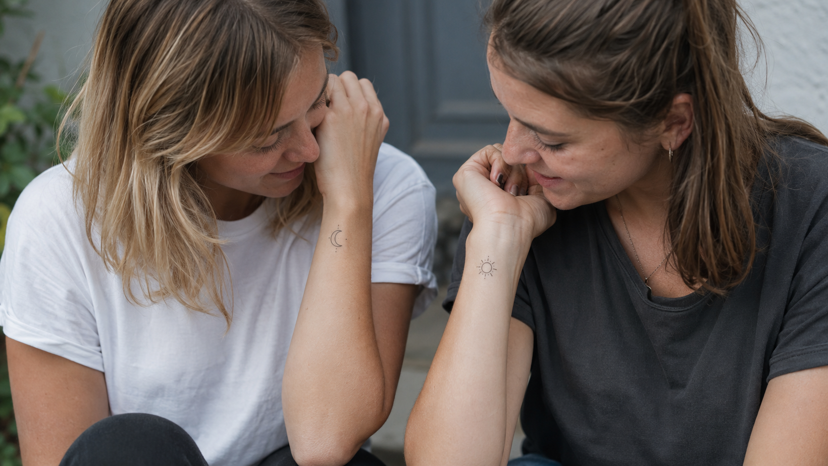 Freundschaftstattoo - Bildinhalt mit KI erstellt