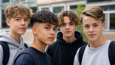 Frisur Jungs 13 Jahre - Bildinhalt mit KI erstellt