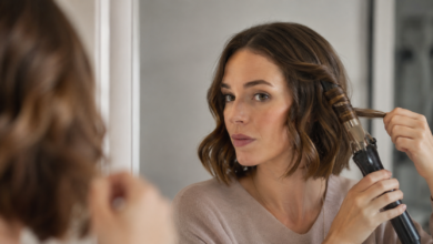 Kurze Haare locken - Bildinhalt mit KI erstellt