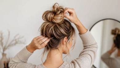 Messy Bun - Bildinhalt mit KI erstellt