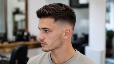 Taper Fade: Ein Klassiker unter den Herrenfrisuren - Bildinhalt mit KI erstellt