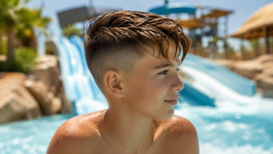 Wasserrutsche Haare