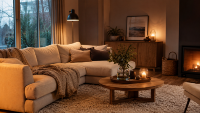 Wohnzimmer gemütlich einrichten: Tipps & Beispiele 2 - (Bildinhalt mit KI erstellt) - Bildinhalt mit KI erstellt Wohnzimmer gemütlich einrichten - Bildinhalt mit KI erstellt