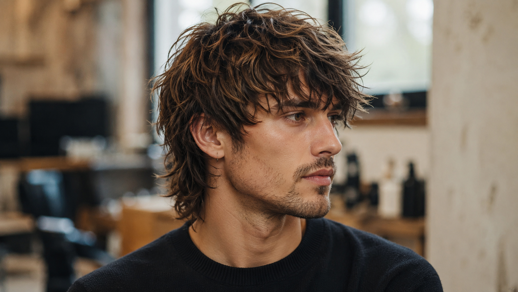 Wolf Cut für Männer