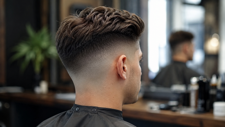 Der moderne Fade Cut: Alle Stufen & Styles erklärt 15 - (Bildinhalt mit KI erstellt) - Bildinhalt mit KI erstellt moderne Fade Cut - Bildinhalt mit KI erstellt