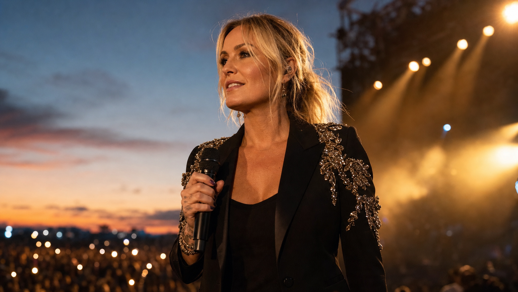 Symbolisches Konzertbild zur Sarah Connor Tour 2027 - Bildinhalt mit KI erstellt