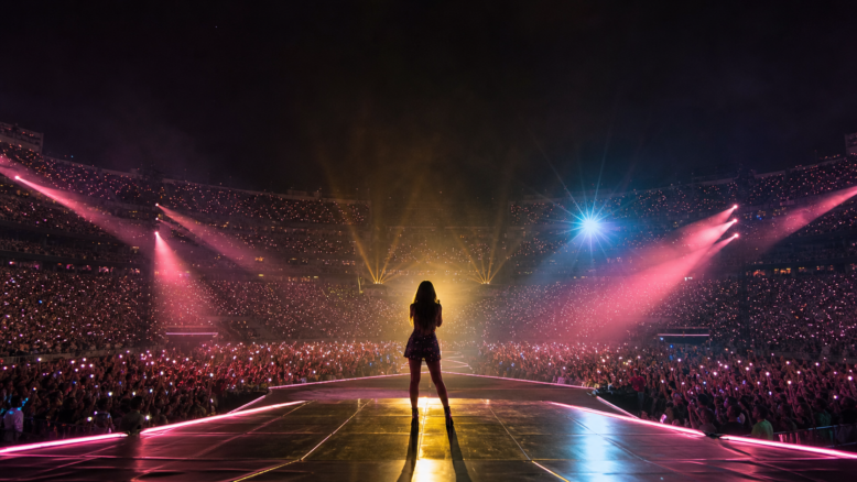 Symbolisches Konzertbild zur Taylor Swift Tour 2027 - Bildinhalt mit KI erstellt
